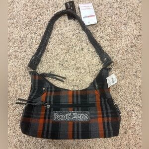 Point Zero Black and Gray Handbag NWT